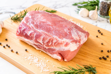 fresh pork raw fillet