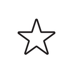 favorite, star rating outlined vector icon. Modern simple isolated sign. Pixel perfect vector  illustration for logo, website, mobile app and other designs