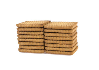 shortbread cookie isolated on white background