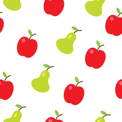 Colorful fruits seamless pattern
