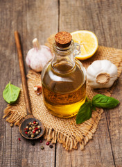 Bottle with olive oil