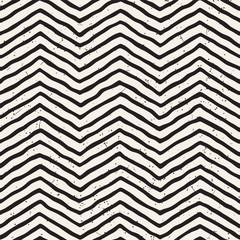 Simple ink geometric pattern. Monochrome black and white strokes background. Hand drawn texture for your design