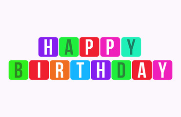 Happy Birthday Vector Illustration