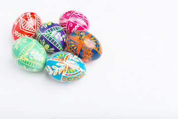 Colorful easter eggs
