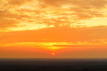 sunset  landscape