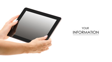 Tablet in hand pattern