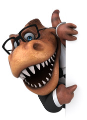 Fun Trex - 3D Illustration © Julien Tromeur