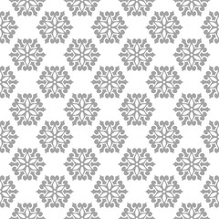 Gray seamless pattern on white background