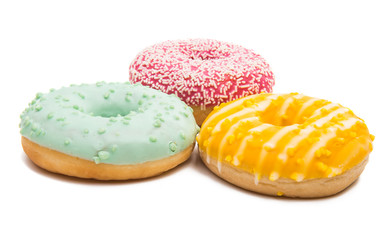 donuts in colored glaze