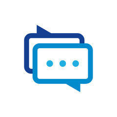 Fototapeta premium Chat Logo Icon Design