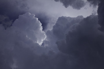 Stormy sky clouds