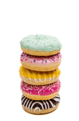 donuts in colored glaze