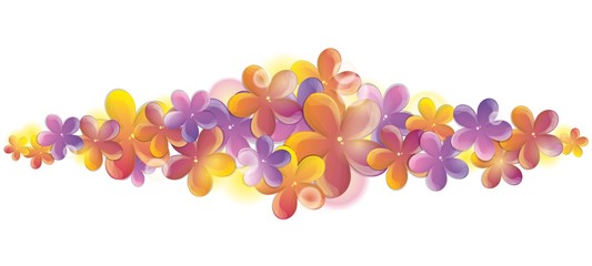 bright spring flowers greeting card
