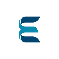Initial Letter E Digital Logo Design Template