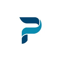 Initial Letter P Digital Logo Design Template