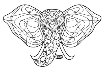 elephant mandala