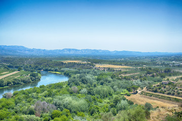 Fototapeta na wymiar The Ebro river, Miravet, Spain