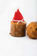 Traditional Italian Christmas sweet cake. Closeup