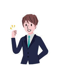 ビジネス：男性　ジェスチャー