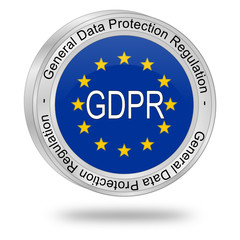 GDPR General Data Protection Regulation - 3D illustration