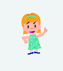 White girl talking very determined and optimistic.