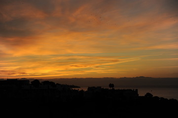 amanece en el mediterraneo