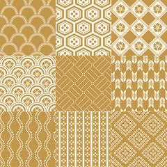 seamless japanese traditional pattern set
- 197166613
