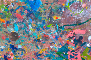 Abstract colorful paint.