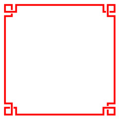 chinese pattern frame, vector illustration
