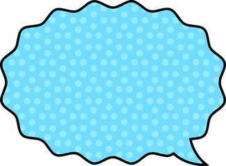 Cartoon's Soft color dot speech balloon 14
