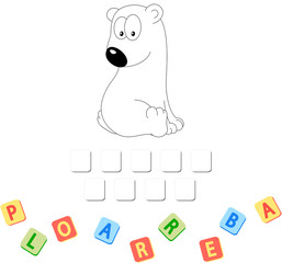 Cartoon polar bear crossword