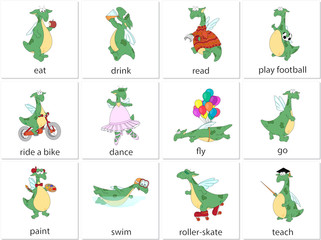 Green dragon english verbs