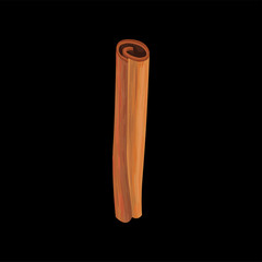 Cinnamon stick, fragrant spice vector Illustration on a white background