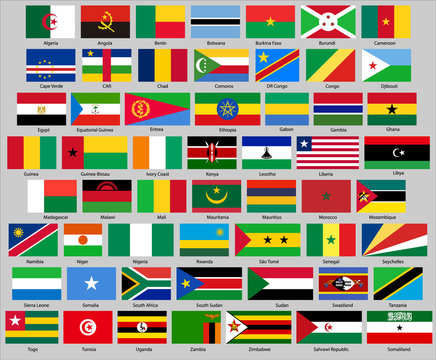 All flags africa