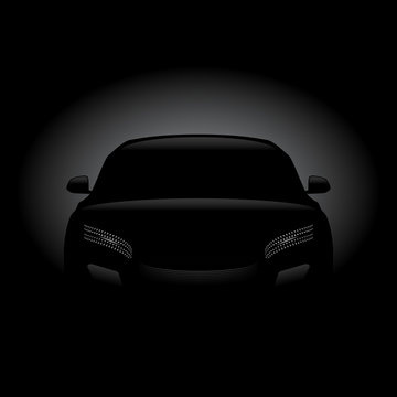 Black car silhouette