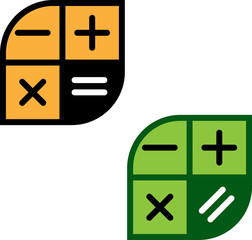 Obraz premium Calculator Icon, Calculator Keypad Sign