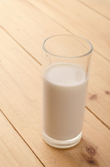 A glass of milk. Healthy useful food. Start day with health concept.