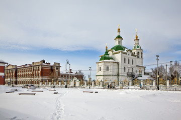 Temple in honor of the Archangel Michael. City of Tobolsk, Tyumen region
