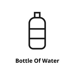 Bottle of water Line icon
