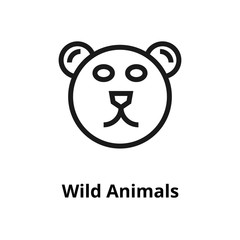 Wild animals Line icon
