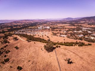 Aerial view of Killara - small town in Victoria, Australia