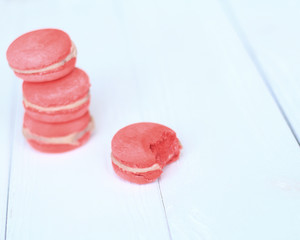 Sweet and colourful french macaroons