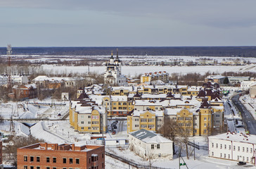 Fototapeta premium The Church of Zacharias and Elizabeth (Resurrection Church). The city of Tobolsk, Tyumen region. Russia