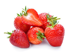 Strawberry isolated on white background.