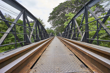 The death railway bridge, The River Kwai Bridge is a historic bridge in World War 2