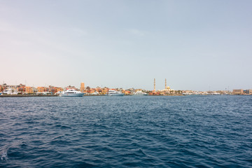 Fototapeta premium Harbor of Hurghada in Egypt