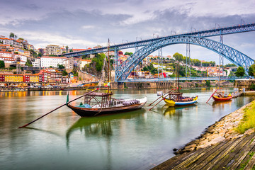 Porto, Portugal River View - obrazy, fototapety, plakaty