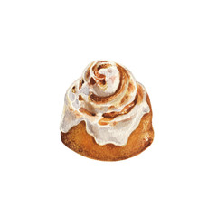 Watercolor bakery cinnamon