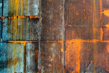 Old rusty metal plates. Abstract background