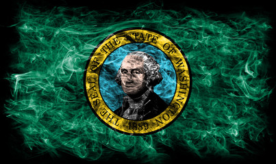 Washington state smoke flag, United States Of America
